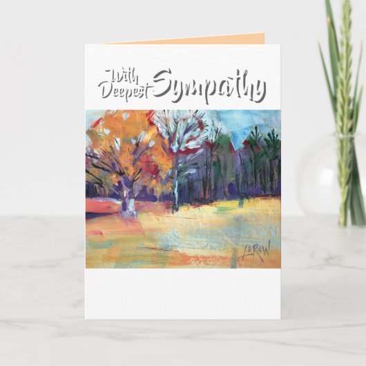 Oak and Friends Landscape With Deepest Sympathy カード (正面)