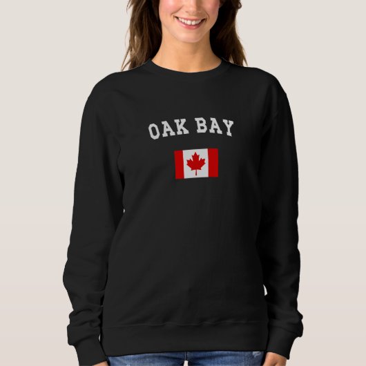 Oak Bay City Canada National Flag Souvenir スウェットシャツ (正面)