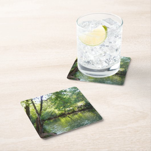 Oak Creek I inセドナアリゾナ自然写真 スクエアペーパーコースター (インサイチュ)