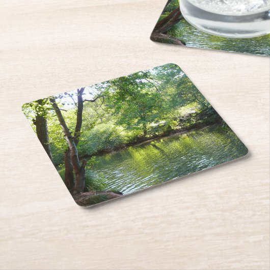 Oak Creek I inセドナアリゾナ自然写真 スクエアペーパーコースター (アングル)