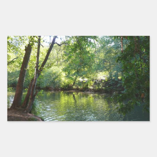 Oak Creek I inセドナアリゾナ自然写真 長方形シール (正面)