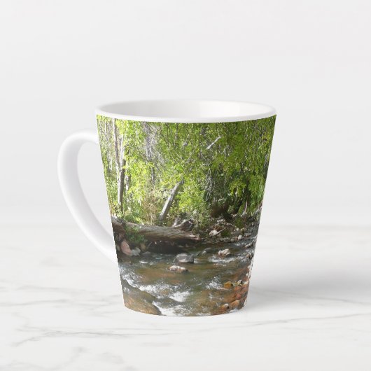 Oak Creek II – アリゾナ州セドナ自然写真 カフェラテマグ (左アングル)