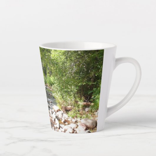 Oak Creek II – アリゾナ州セドナ自然写真 カフェラテマグ (右)