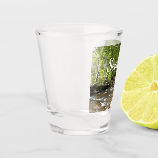 Oak Creek II – アリゾナ州セドナ自然写真 ショットグラス (左)