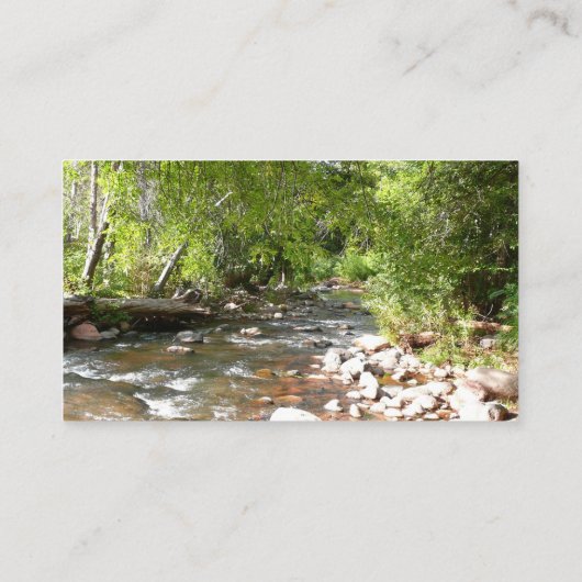 Oak Creek II – アリゾナ州セドナ自然写真 名刺 (裏面)
