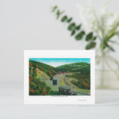 Oak FlatsRidgeルートの上のリム上, CA ポストカード (スタンド正面)