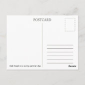 Oak forest. Postcard ポストカード (裏面)