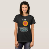 Oak Island NC Summertime Vacationing Squiggly Wave Tシャツ (正面フル)