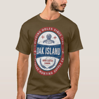 Oak Island Treasure Hunting Retro Templar Knight Tシャツ