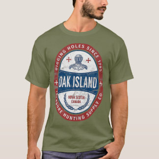 Oak Island Treasure Hunting Retro Templar Knight Tシャツ