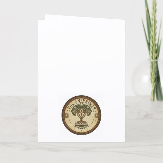 Oak King Yule Card シーズンカード (裏面)