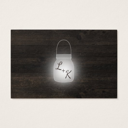 Oak Ridgeの素朴Webサイ結婚トRSVPカードの挿入 (裏面)