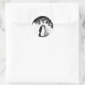 Oak Stickerの下の花嫁キス ラウンドシール (バッグ)