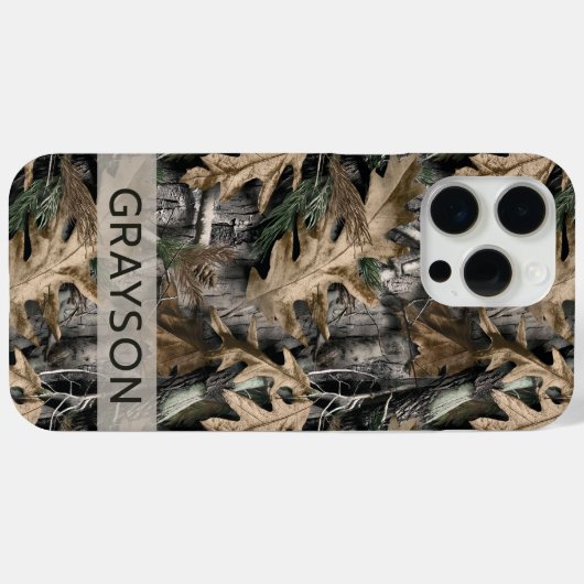 Oak Tree Camouflage Personalized Case-Mate iPhoneケース (裏面 (横))