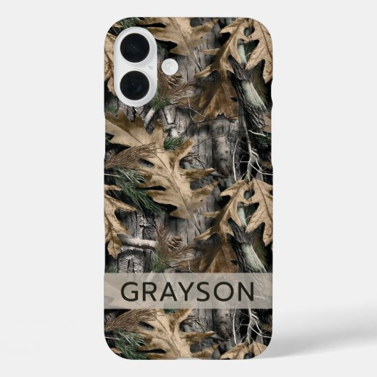 Oak Tree Camouflage Personalized Case-Mate iPhone iPhoneケース (裏面)