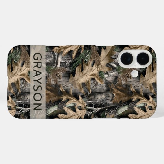 Oak Tree Camouflage Personalized Case-Mate iPhone iPhoneケース (裏面 (横))