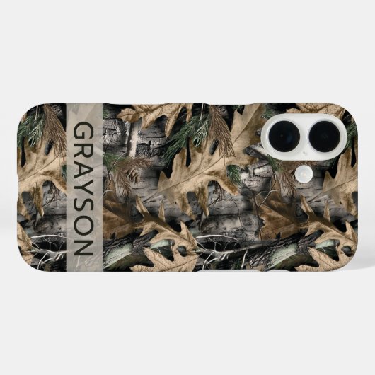 Oak Tree Camouflage Personalized Case-Mate iPhone iPhoneケース (裏面 (横))