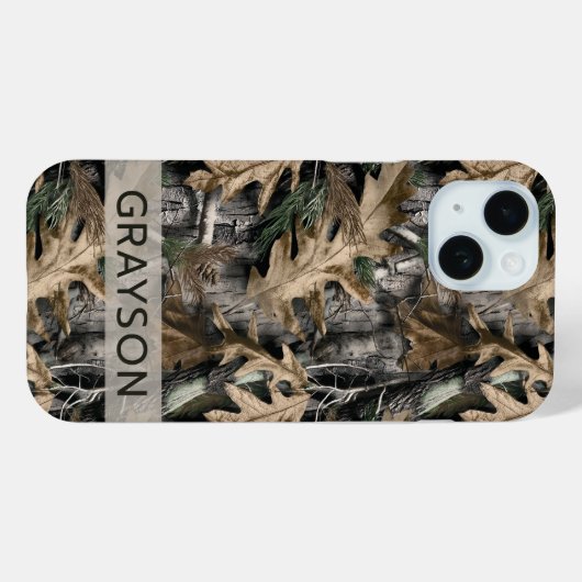 Oak Tree Camouflage Personalized Case-Mate iPhone iPhoneケース (裏面 (横))