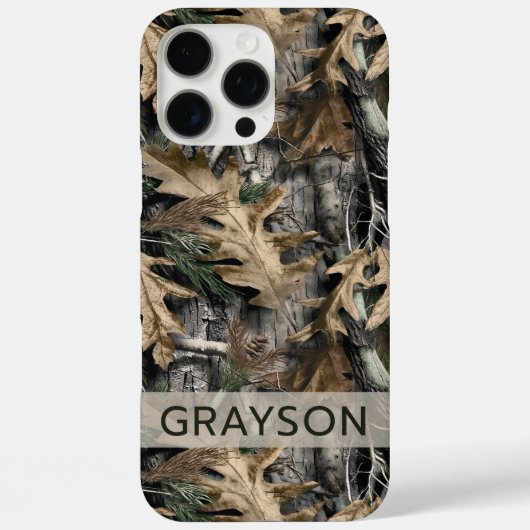 Oak Tree Camouflage Personalized Case-Mate iPhone iPhoneケース (裏面)