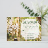 Oak Tree Chiの3x5 R.S.V.P.リプライ・カード・シャンデリア 出欠カード (スタンド正面)