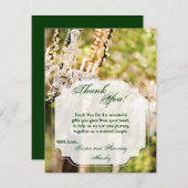 Oak Tree Chiの4x5 FLATサンキューカードシャンデリア サンキューカード (正面/裏面)