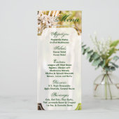 Oak Tree Crystal Yardで25枚のメニューカードシャンデリア メニュー (スタンド正面)