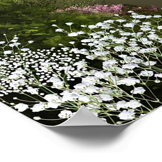 Oak Tree Enchanted Forest Garden Wedding Poster ポスター (角)