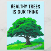 Oak Tree Logo | Custom Tree Trimming Service チラシ (裏面)