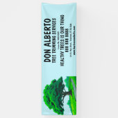 Oak Tree Logo | Custom Tree Trimming Service 横断幕 (縦)