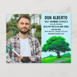 Oak Tree Logo | Tree Trimming Service Marketing ポストカード