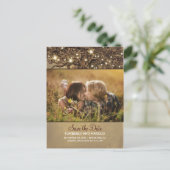 Oak Tree Photo素朴日付の保存 案内ポストカード (スタンド正面)