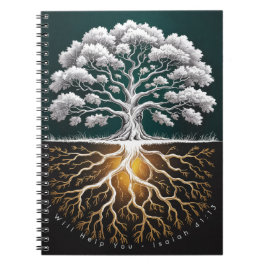 Oak Tree Strength Faith Journal - Rooted Design ノートブック