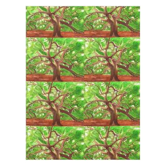 Oak Tree tablecloth  テーブルクロス (正面)