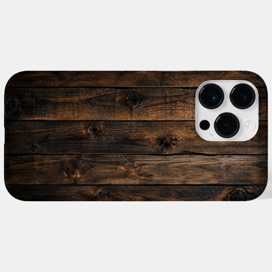 Oak Wood Grain Phone Case Case-Mate iPhoneケース (裏面 (横))