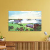 Oakesドライブからのナイアガラ滝のビュー キャンバスプリント (インサイチュ (リビング))