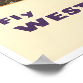 Oakland Art California Travel Poster Western Print ポスター (角)