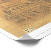 Oakland, CA. Panoramic Map 1881 (1231A) ポスター (角)