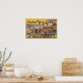 Oakland, California – ラージ・レター・シーン ポスター (キッチン)