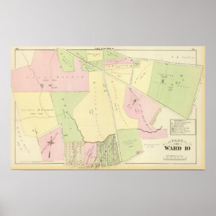 Oaklands and Smith Plat Atlas Map ポスター