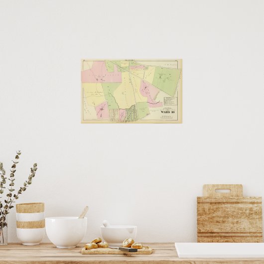 Oaklands and Smith Plat Atlas Map ポスター (キッチン)