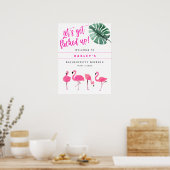 OAKLEYフラミンゴホットピンクバチェロレッテへようこそ ポスター (キッチン)