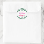 OAKLEYホットピンクトロピカルフラミンゴバチェロレッテ ラウンドシール (バッグ)