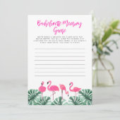 OAKLEY フラミンゴ トロピカル ブライズシャワー メモリーゲーム 招待状 (スタンド正面)