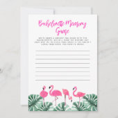 OAKLEY フラミンゴ トロピカル ブライズメイド メモリーゲーム 招待状 (正面)