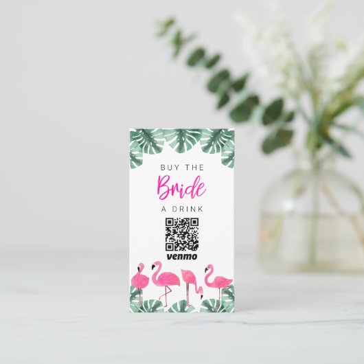 OAKLEY 買 the  Bride a Drink QR Code Card 名刺 (スタンド正面)