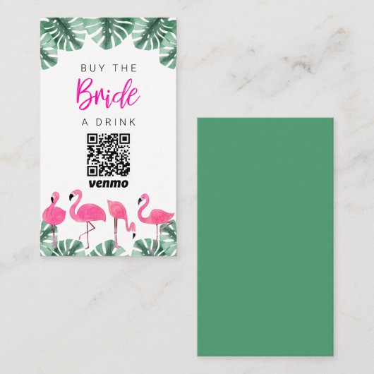 OAKLEY 買 the  Bride a Drink QR Code Card 名刺 (正面/裏面)