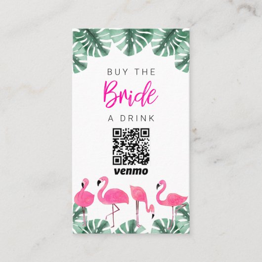 OAKLEY 買 the  Bride a Drink QR Code Card 名刺 (正面)