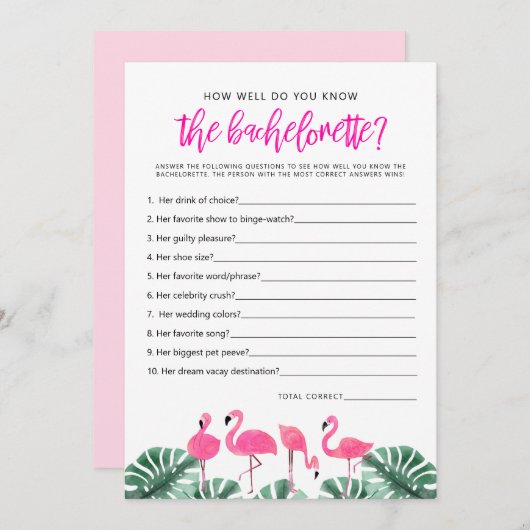 OAKLEY Flamingoホットピンクどのように良くゲームを知っている 招待状 (正面/裏面)