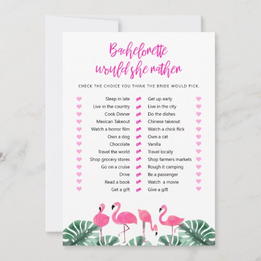 OAKLEY Hot Pink Flamingoおもしろいは彼女はむしろゲームだろう 招待状 (正面)