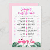 OAKLEY Hot Pink Flamingoおもしろいは彼女はむしろゲームだろう 招待状 (正面/裏面)